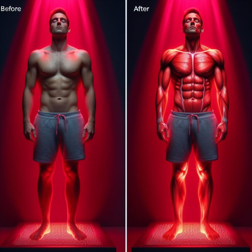 Full Body Red Light Therapy Before and After