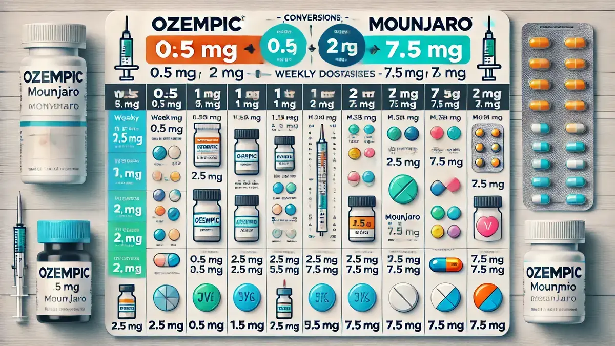 Ozempic To Mounjaro Conversion Chart